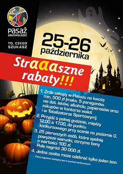 Halloweenowa akcja rabatowa w Pasażu Grunwaldzkim